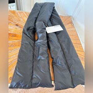NWT JustFab Black Puffer Scarf